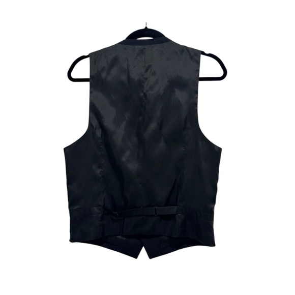 The Kooples Black Men’s Suit Vest Waistcoat Size 46 100% Wool Wedding Party - Picture 2 of 4